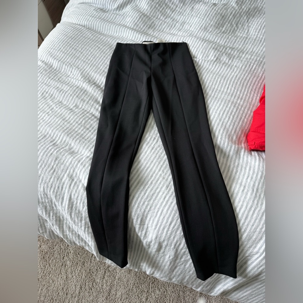 The Row Black Wool Women's Pants